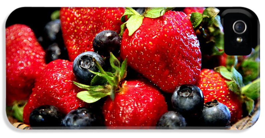 Organic.organic Fruits iPhone 5 Case featuring the photograph Bountiful Basket by Karen Wiles