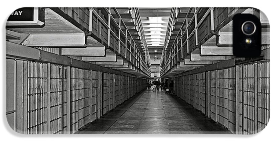 Cell iPhone 5 Case featuring the photograph Broadway walkway in Alcatraz prison by RicardMN Photography
