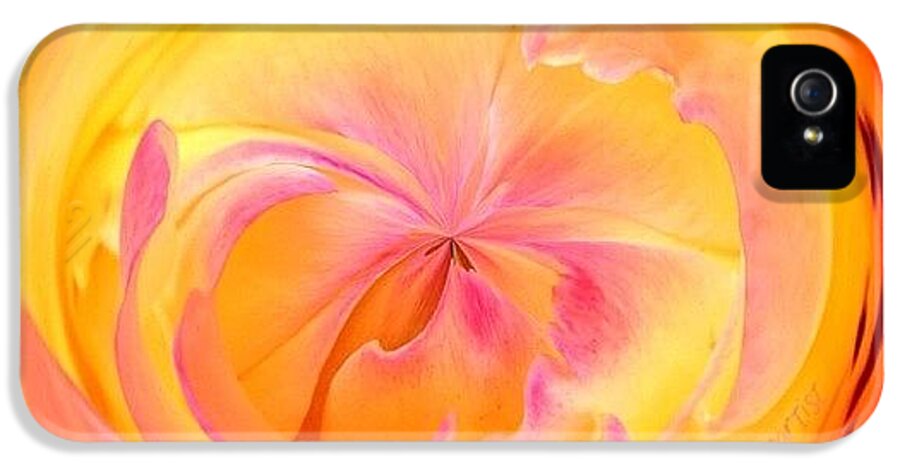 Circle iPhone 5 Case featuring the photograph Circumspect Rose by Anna Porter