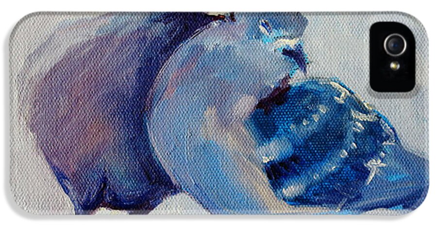 Doves iPhone 5 Case featuring the painting Doves by Nancy Merkle