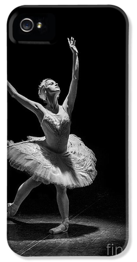 Clare Bambers iPhone 5 Case featuring the photograph Dying Swan 6. by Clare Bambers