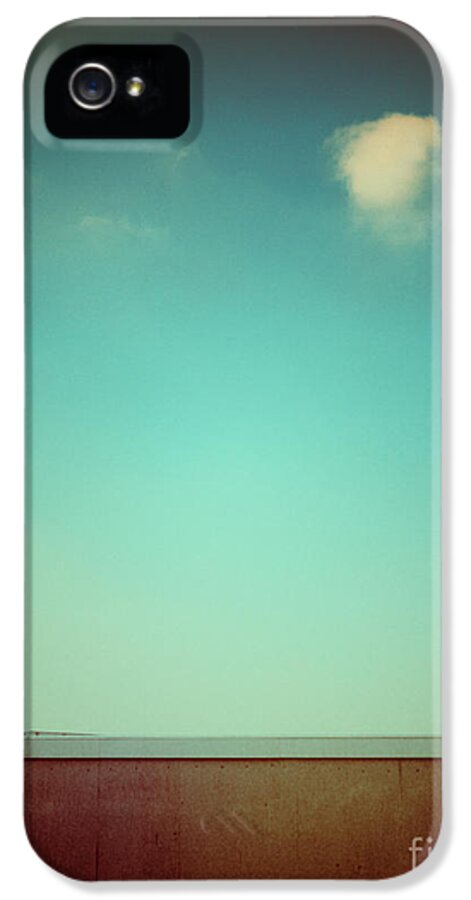 Cloud iPhone 5 Case featuring the photograph Emptiness with wall and cloud by Silvia Ganora