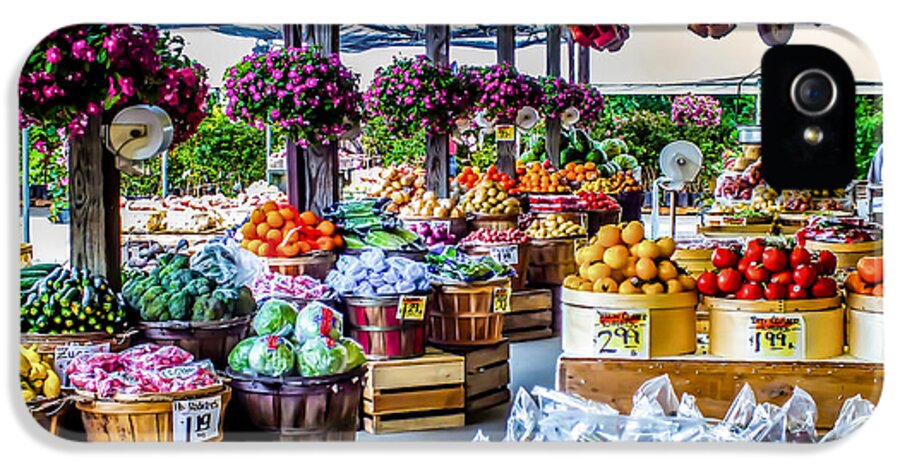 Farmer's Markets iPhone 5 Case featuring the photograph Fresh Market by Karen Wiles