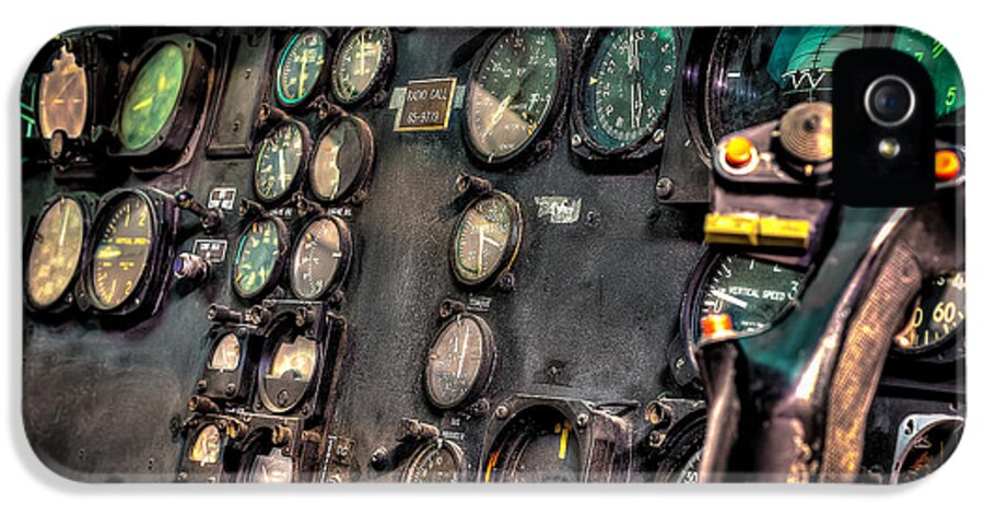 Huey Instrument Panel iPhone 5 Case featuring the photograph Huey Instrument Panel by David Morefield