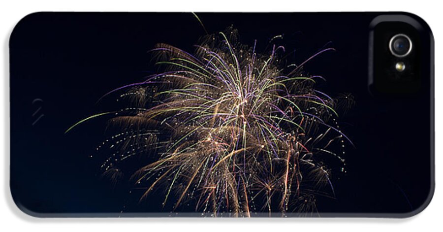 Fireworks iPhone 5 Case featuring the photograph July 4th 2014 45 by Chad Rowe