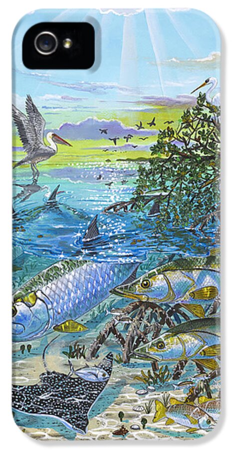 Lagoon iPhone 5 Case featuring the painting Lagoon by Carey Chen