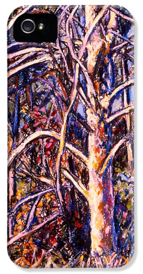 Tree iPhone 5 Case featuring the painting Lightening Struck Tree by Kendall Kessler