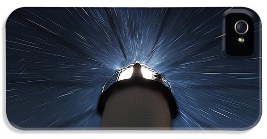 Marshall Lighthouse iPhone 5 Case featuring the photograph Marshall Lighthouse Star Zoom by John Vose
