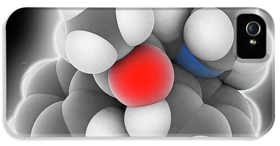 Analgesic iPhone 5 Case featuring the photograph Methadone Drug Molecule by Laguna Design