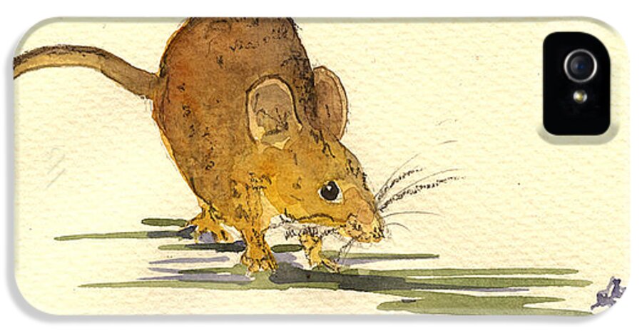 Shrew iPhone 5 Case featuring the painting Mouse by Juan Bosco