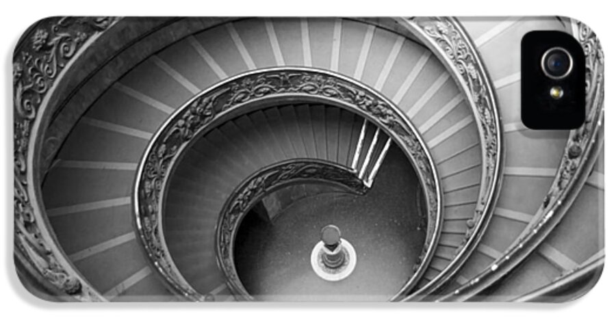 Musei Vaticani iPhone 5 Case featuring the photograph Musei Vaticani stairs by Nathan Rupert