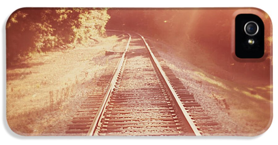 Railroad iPhone 5 Case featuring the photograph Next Stop Home by Amy Tyler