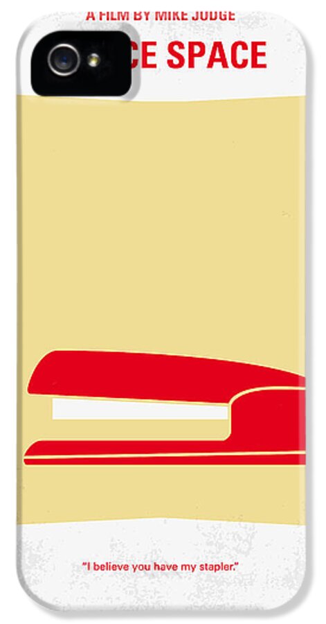 Office iPhone 5 Case featuring the digital art No255 My OFFICE SPACE minimal movie poster by Chungkong Art