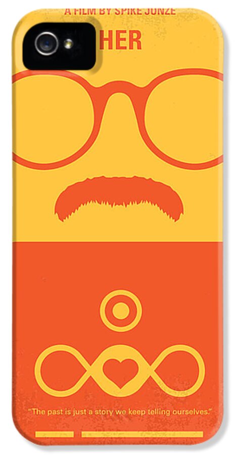 Her iPhone 5 Case featuring the digital art No372 My HER minimal movie poster by Chungkong Art