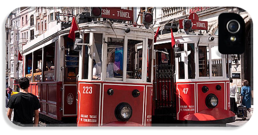 Istanbul iPhone 5 Case featuring the photograph Nostalgic Trams by Rick Piper Photography