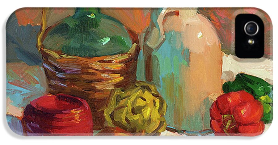 Pottery And Vegetables iPhone 5 Case featuring the painting Pottery and Vegetables by Diane McClary