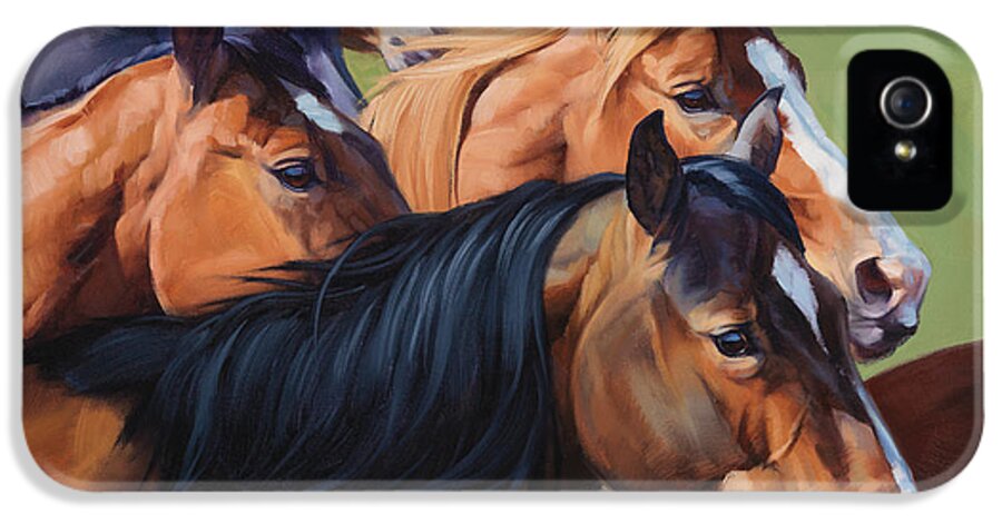 Michelle Grant iPhone 5 Case featuring the painting Rush by JQ Licensing