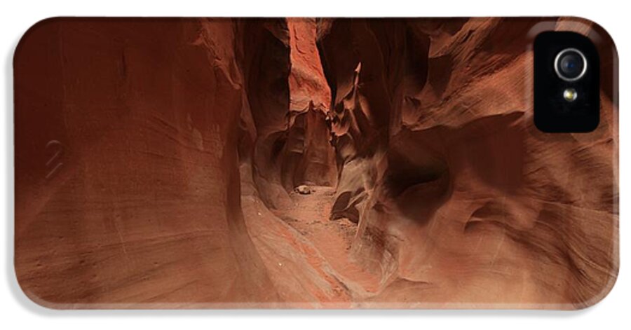 Dry Fork Slots iPhone 5 Case featuring the photograph Sandstone Twists And Turns by Adam Jewell