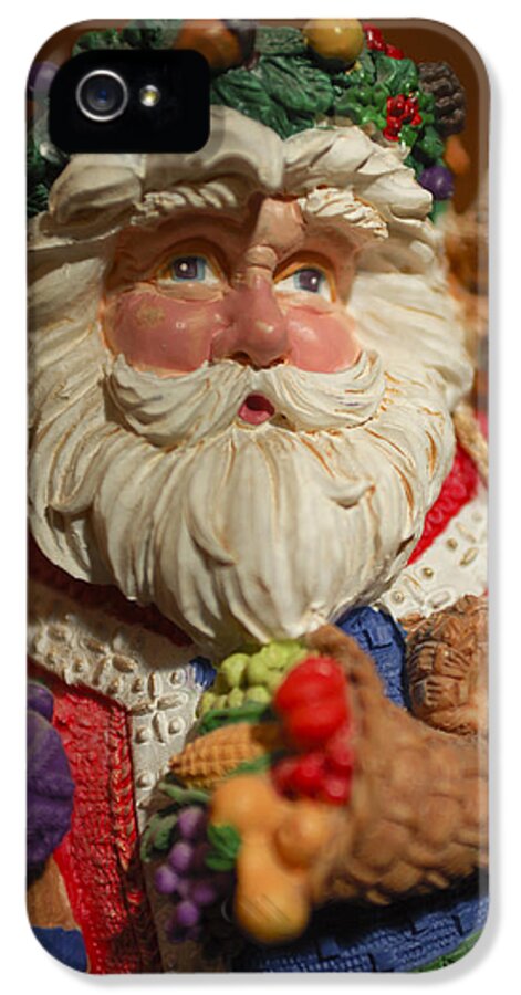 Santa Claus iPhone 5 Case featuring the photograph Santa Claus - Antique Ornament - 20 by Jill Reger