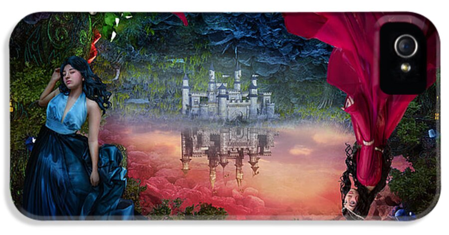 Fantasy iPhone 5 Case featuring the digital art Sapphire by FireFlux Studios