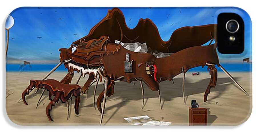Surrealism iPhone 5 Case featuring the photograph Soft Grand Piano with Camera - Panoramic by Mike McGlothlen