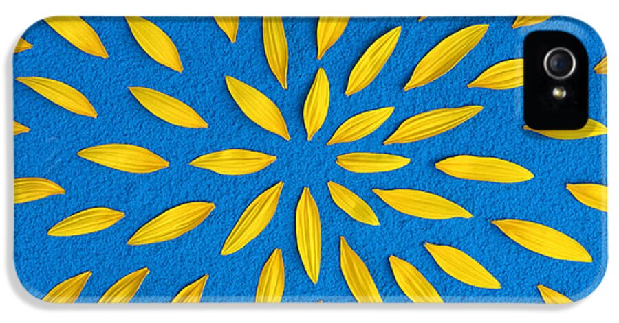Sunflower iPhone 5 Case featuring the photograph Sunflower petals pattern by Tim Gainey