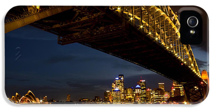 Harbour iPhone 5 Case featuring the photograph Sydney Harbour Bridge by Miroslava Jurcik