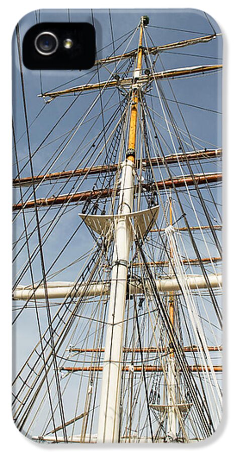 Elissa iPhone 5 Case featuring the photograph Tall Ship Mast by Allen Sheffield