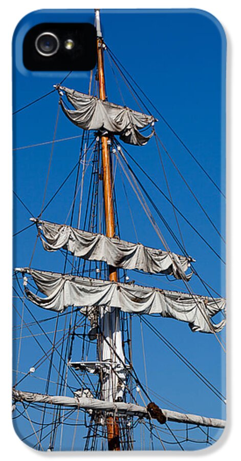 Oxnard iPhone 5 Case featuring the photograph Tall Ship Rigging by Art Block Collections