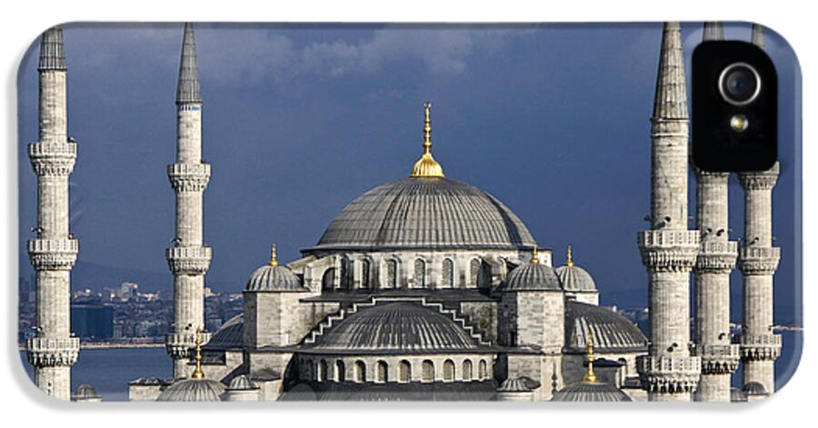 Europe iPhone 5 Case featuring the photograph The Blue Mosque in Istanbul by Michele Burgess