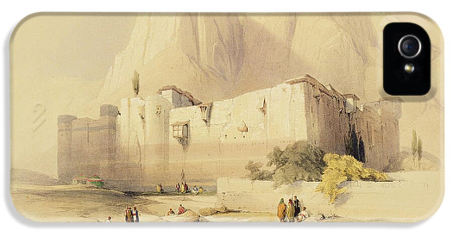 Landscape iPhone 5 Case featuring the painting The Convent of St. Catherine by David Roberts