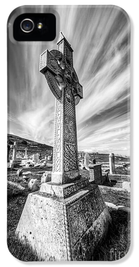 Celtic Cross iPhone 5 Case featuring the photograph The Cross by Adrian Evans