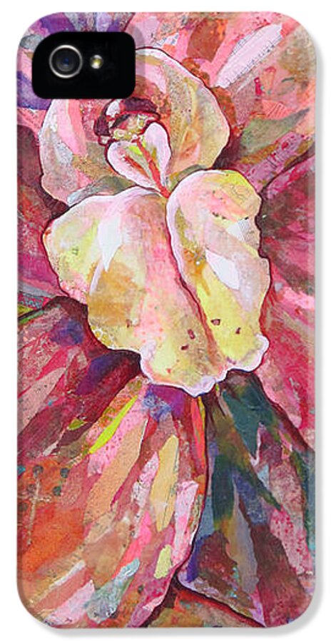 Orchid iPhone 5 Case featuring the painting The Orchid by Shadia Derbyshire