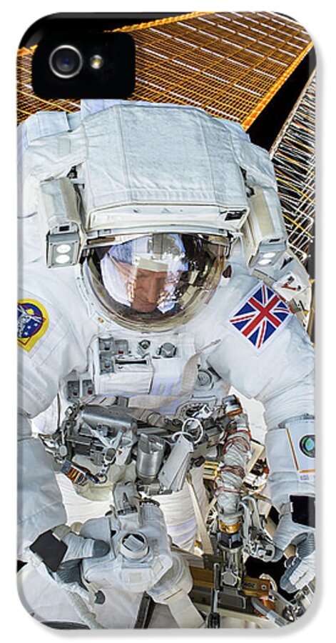 Tim Peake iPhone 5 Case featuring the photograph Tim Peake's Spacewalk by Nasa