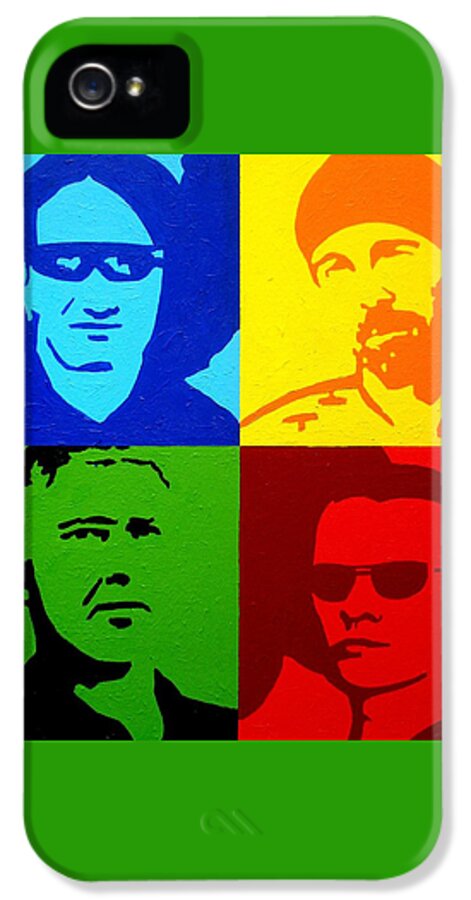 Acrylic iPhone 5 Case featuring the painting U2 by John Nolan
