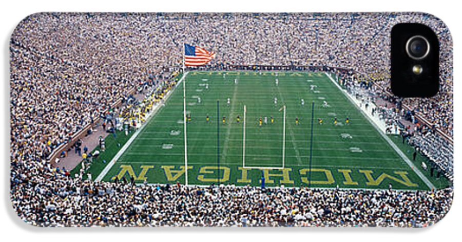 Photography iPhone 5 Case featuring the photograph University Of Michigan Football Game by Panoramic Images