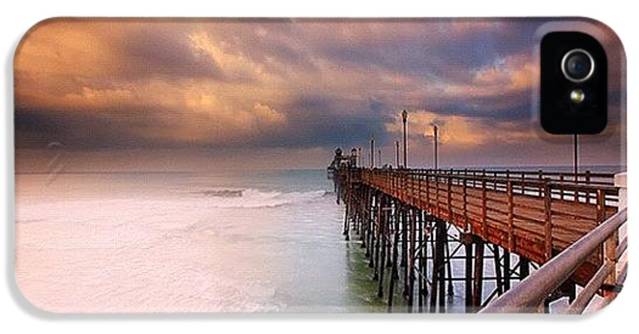  iPhone 5 Case featuring the photograph Long Exposure Sunset At The Oceanside #1 by Larry Marshall