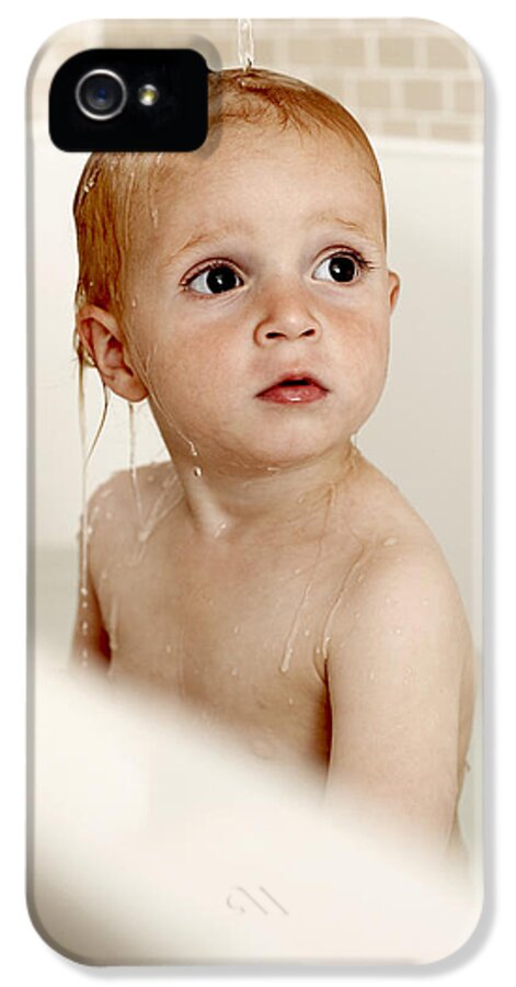 Human iPhone 5 Case featuring the photograph Bathing Child #2 by Ian Boddy