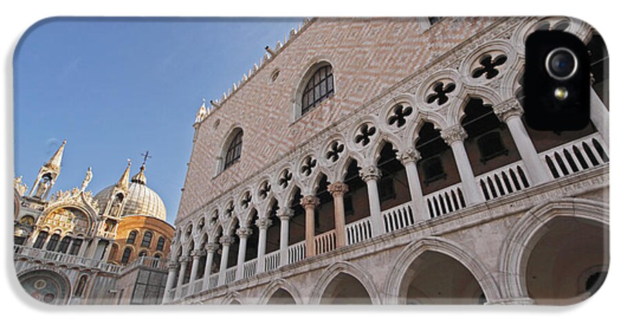 Architecture iPhone 5 Case featuring the photograph Doges Palace Off Piazza San Marco Or by Trish Punch