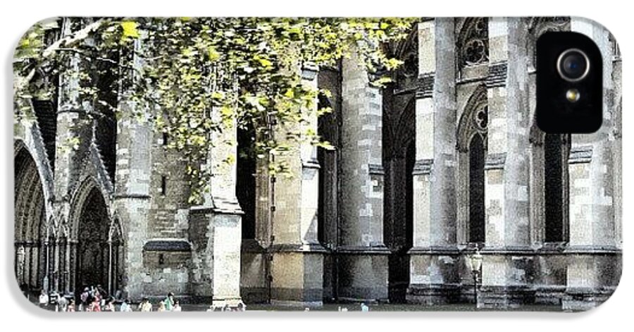 Old iPhone 5 Case featuring the photograph #london2012 #london #church #stone by Abdelrahman Alawwad