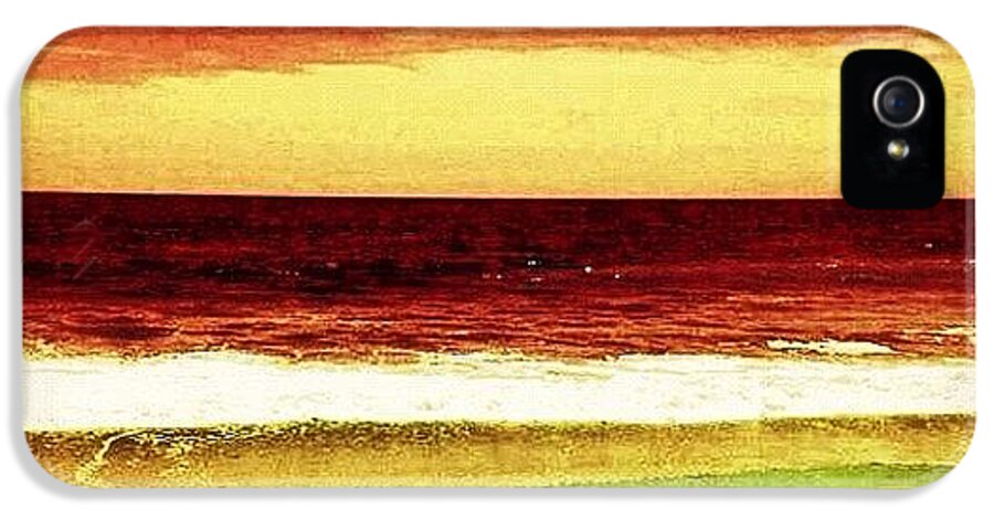 Beautiful iPhone 5 Case featuring the photograph #myrtlebeach #ocean #colourful by Katie Williams