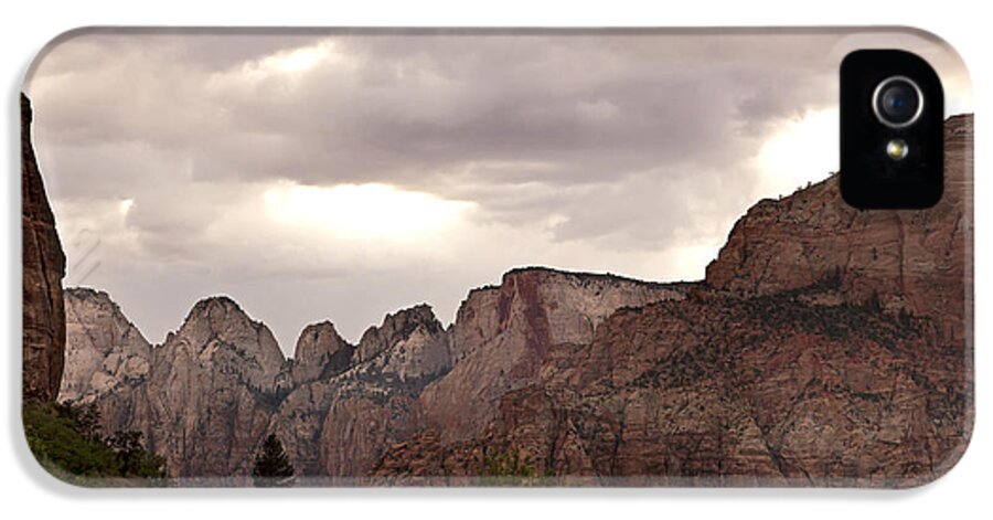 America iPhone 5 Case featuring the photograph Storm in Zion by Jane Rix