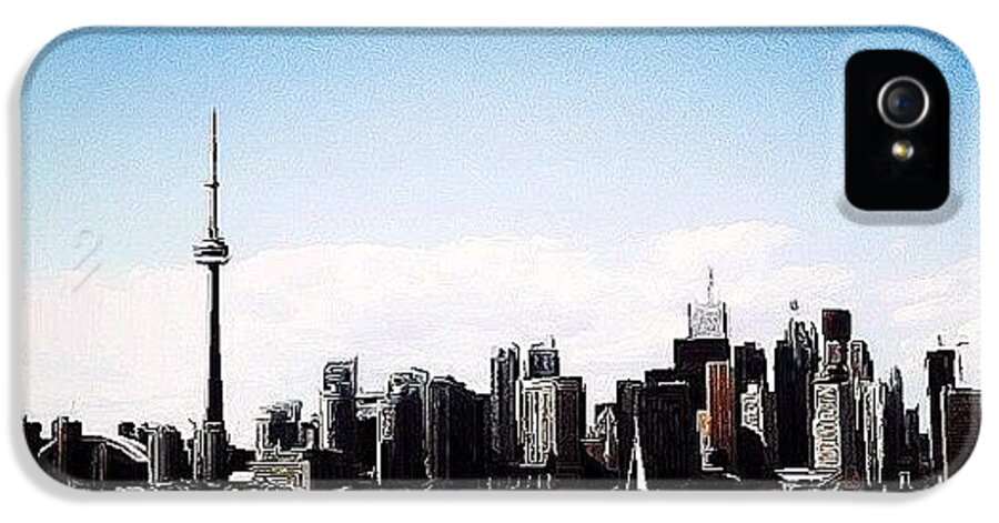 Teamrebel iPhone 5 Case featuring the photograph Toronto Skyline by Natasha Marco