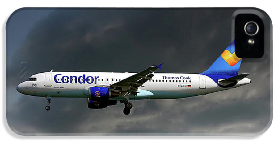 Condor iPhone 5 Case featuring the photograph Condor Airbus A320-212 #1 by Smart Aviation