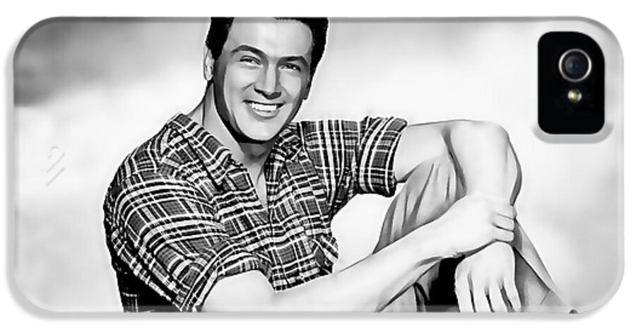 Rock Hudson iPhone 5 Case featuring the mixed media Rock Hudson Collection #12 by Marvin Blaine