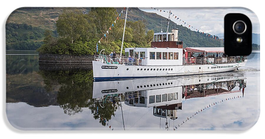 Loch Katrine iPhone 5 Case featuring the photograph Steamship Sir Walter Scott on Loch Katrine #3 by Gary Eason
