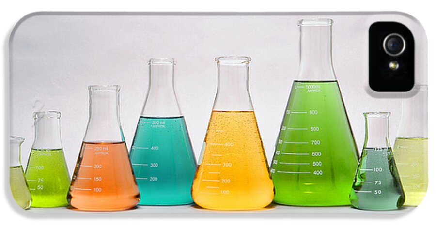 Chemistry iPhone 5 Case featuring the photograph Equipment in Science Research Lab #8 by Olivier Le Queinec