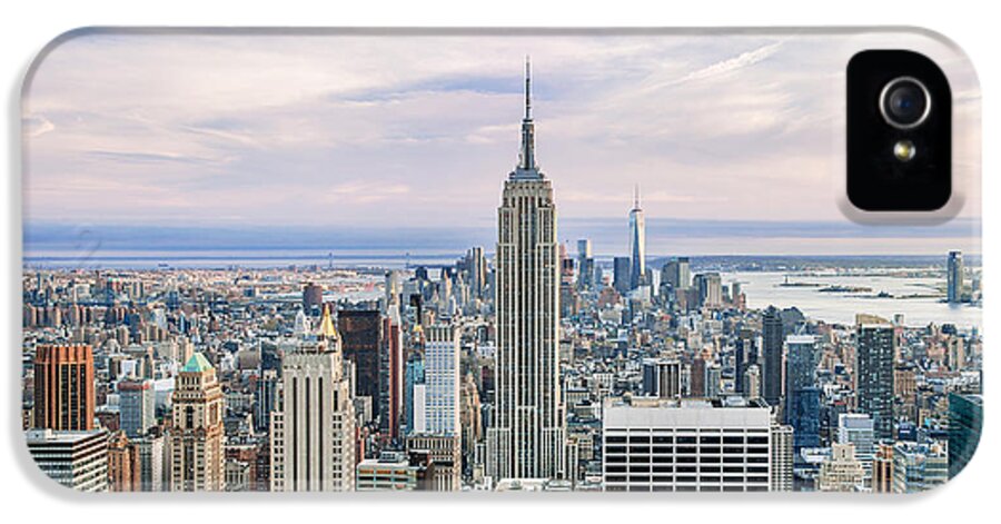 Manhattan Skyline iPhone 5 Case featuring the photograph Amazing Manhattan by Az Jackson