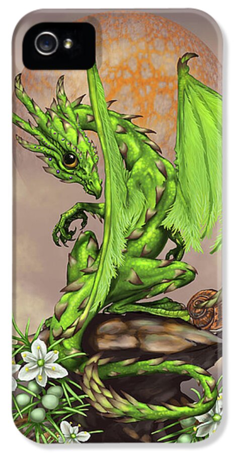 Asparagus iPhone 5 Case featuring the digital art Asparagus Dragon by Stanley Morrison