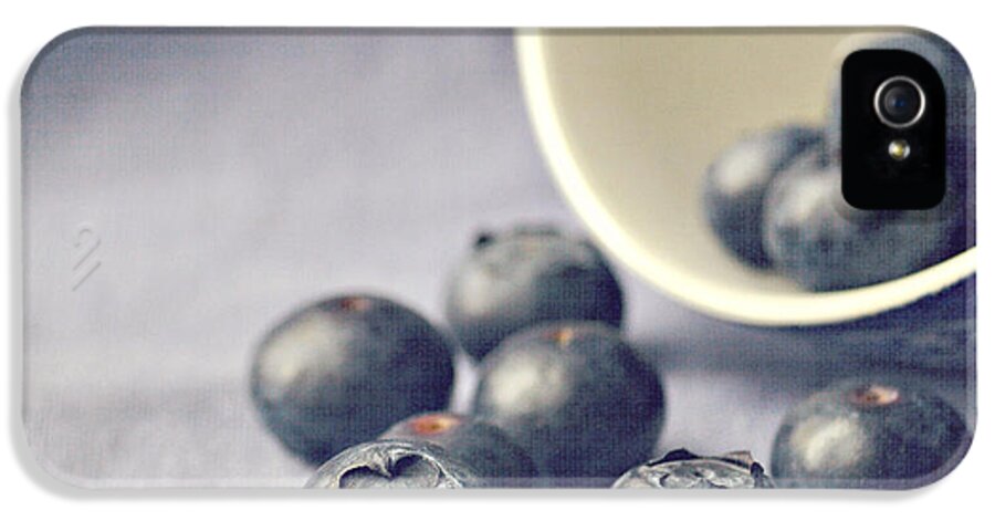 Blueberries iPhone 5 Case featuring the photograph Bowl of Blueberries by Lyn Randle